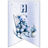 Aquarelle Bleu Baby Bear Bund Drapeau (Deuxième drapeau)