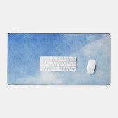 Aquarelle bleu & blanc sur mesure (Clavier et souris)
