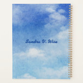 Aquarelle bleu & blanc sur mesure (Dos)
