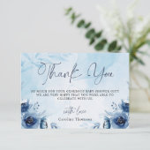 Aquarelle Bleu C'est un garçon Merci Baby shower (Debout devant)