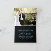 Aquarelle bleu clair Confetti Mariage Merci (Intérieur)