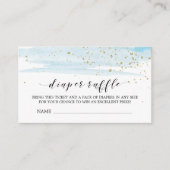 Aquarelle Bleu Déchets Raffle Invitation Insertion (Devant)