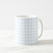 Aquarelle bleu En vichy café Mug (Devant droit)