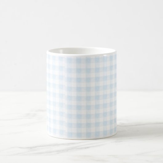 Aquarelle bleu En vichy café Mug (Centre)