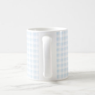 Aquarelle bleu En vichy café Mug