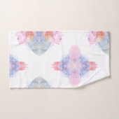 Aquarelle bleu et rose de l'artiste (Serviette à main)