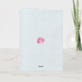 Aquarelle bleu et violet Joyeuse carte d'anniversa (Dos)