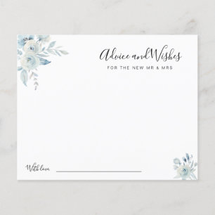 aquarelle bleu fleurs conseils et carte de voeux