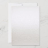 Aquarelle bleu ivoire Faire-part de mariage (Dos)