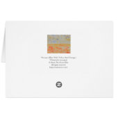 Aquarelle bleu Jaune Et orange Horizon (Dos Horizontal)