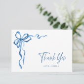 Aquarelle Bleu Main Dessinée Arc-en-ciel Merci (Debout devant)