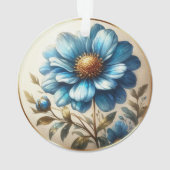 Aquarelle Bleu marguerite (dos)