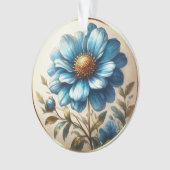 Aquarelle Bleu marguerite (devant)