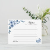 aquarelle bleu poussiéreux conseil floral (Debout devant)