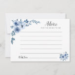 aquarelle bleu poussiéreux conseil floral<br><div class="desc">Un design floral simple avec de belles aquarelles bleues. N'hésitez pas à modifier les couleurs et les détails du texte.</div>