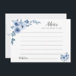 aquarelle bleu poussiéreux conseil floral<br><div class="desc">Un design floral simple avec de belles aquarelles bleues. N'hésitez pas à modifier les couleurs et les détails du texte.</div>