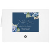 Aquarelle bleu romantique Hydrangea Fleurs sur Mar (Dos Horizontal)