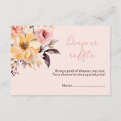 Aquarelle bleu rose fille bébé invitation douche (Devant)