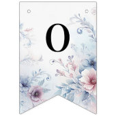 Aquarelle Bleu rose Floral Drapeau (Deuxième drapeau)