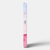 Aquarelle bleu rose iPhone / coque ipad (Verso / Gauche)