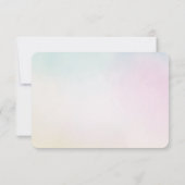 Aquarelle bleu rose jaune teinture RSVP (Dos)