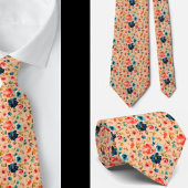 Aquarelle bleu rose rose pâle Rose Cravate