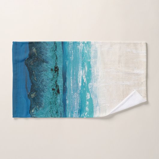 Aquarelle bleu saphir (Serviette à main)