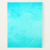 Aquarelle bleu turquoise colorée (Dos)