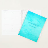 Aquarelle bleu turquoise colorée (Devant avec enveloppe)