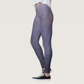 Aquarelle bleu violacé Starry Night Leggings (Gauche)