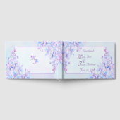 Aquarelle Bleu violet Lilac Fleur Livre d'or (Complet)