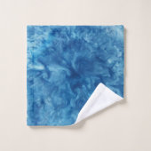 Aquarelle bleue (Gant de toilette)