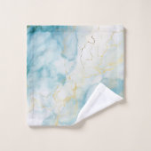 Aquarelle bleue (Gant de toilette)