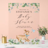 Aquarelle bleue Baby shower de bois de cerf de béb (Mariage)