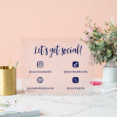 Aquarelle Bleue & Bleue Soyons Social (Mariage)