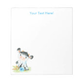 Aquarelle bleue Bloc-notes Little Cow (Devant)