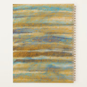 Aquarelle bleue et dorée (Dos)