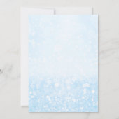 Aquarelle bleue Invitation de fête d'anniversaire (Dos)