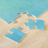 Aquarelle bleue Puzzle frustrant (Côté)