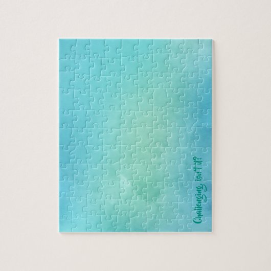 Aquarelle bleue Puzzle frustrant (Vertical)