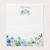 Aquarelle Blue Hydrangea Floral Garland (Outside Unfolded)