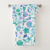 Aquarelle Blue Sea Shops et Motif Starfish (En situation)