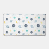 Aquarelle Blue Space Planet Motif (Recto)