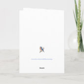Aquarelle Bluebird Carte de remerciements (Dos)