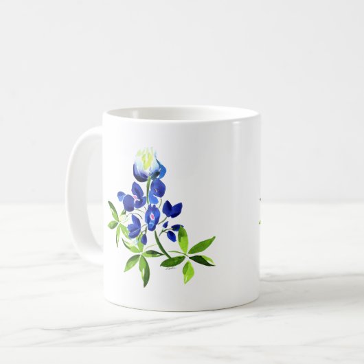 Aquarelle Bluebonnet Mug (Devant gauche)