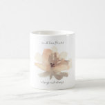 Aquarelle Blush Floral Monet Café Mug<br><div class="desc">Belle aquarelle à l'aquarelle rousse avec une pivoine délicate et un poème de Claude Monet : "Je dois avoir des fleurs,  toujours et toujours". Une idée cadeau géniale pour toute occasion spéciale.</div>