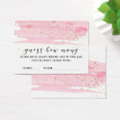 Aquarelle Blush & Gold Devinez combien de cartes d (Bureau)