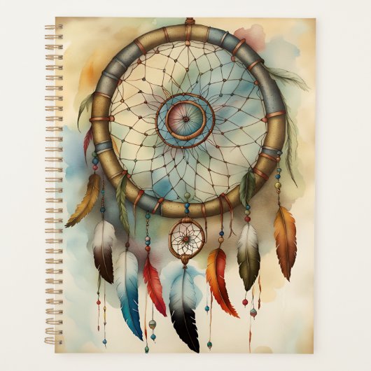 Aquarelle Bohemian Dreamcatcher (Devant)