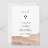 Aquarelle Boho Abstraite | Carte graphique de sièg (Devant)