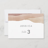 Aquarelle Boho Abstraite | Carte Place (Devant)